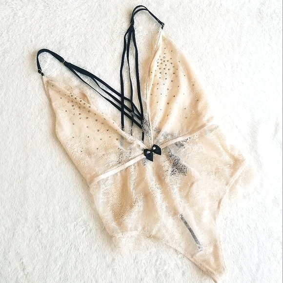 Victoria's Secret Limited Edition Bodysuit with Rhinestone Crystal Elements NWT - Picture 3 of 16